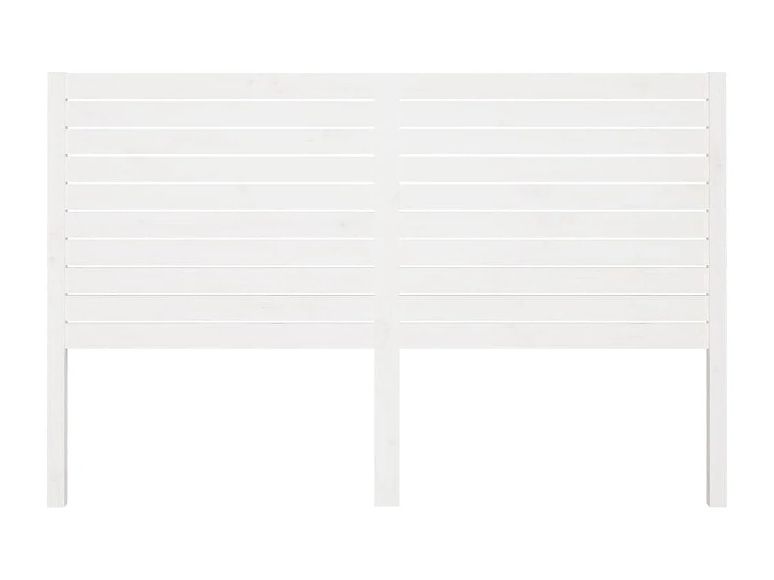 Tête de lit Blanc 166x4x100 cm Bois massif de pin