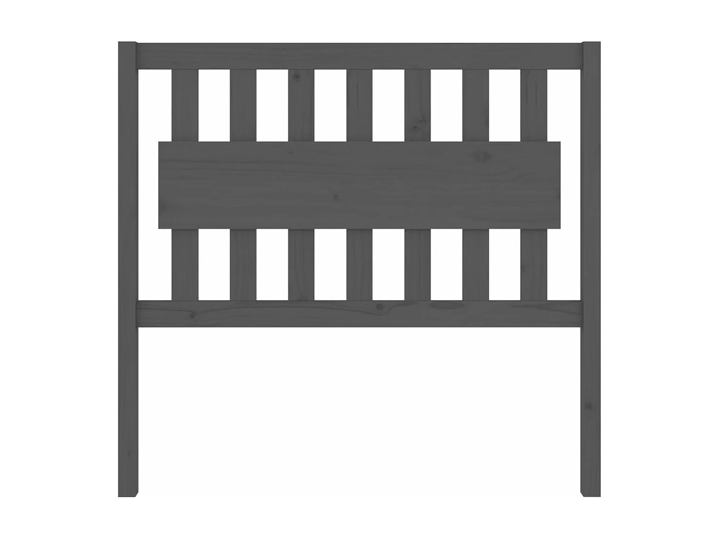 Tête de lit Gris 105,5x4x100 cm Bois massif de pin