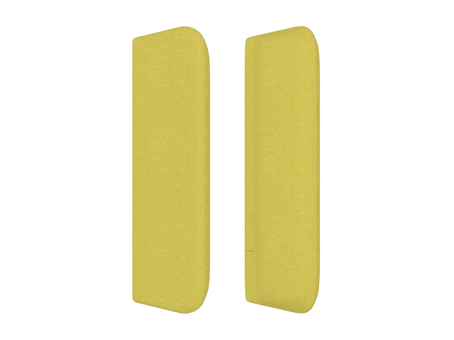 Tête de lit avec oreilles Vert 147x16x78/88 cm Tissu