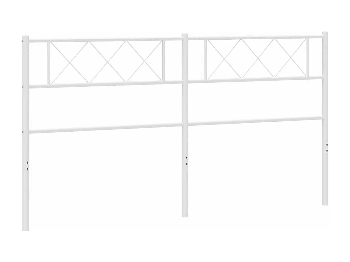 Tête de lit métal blanc 160 cm