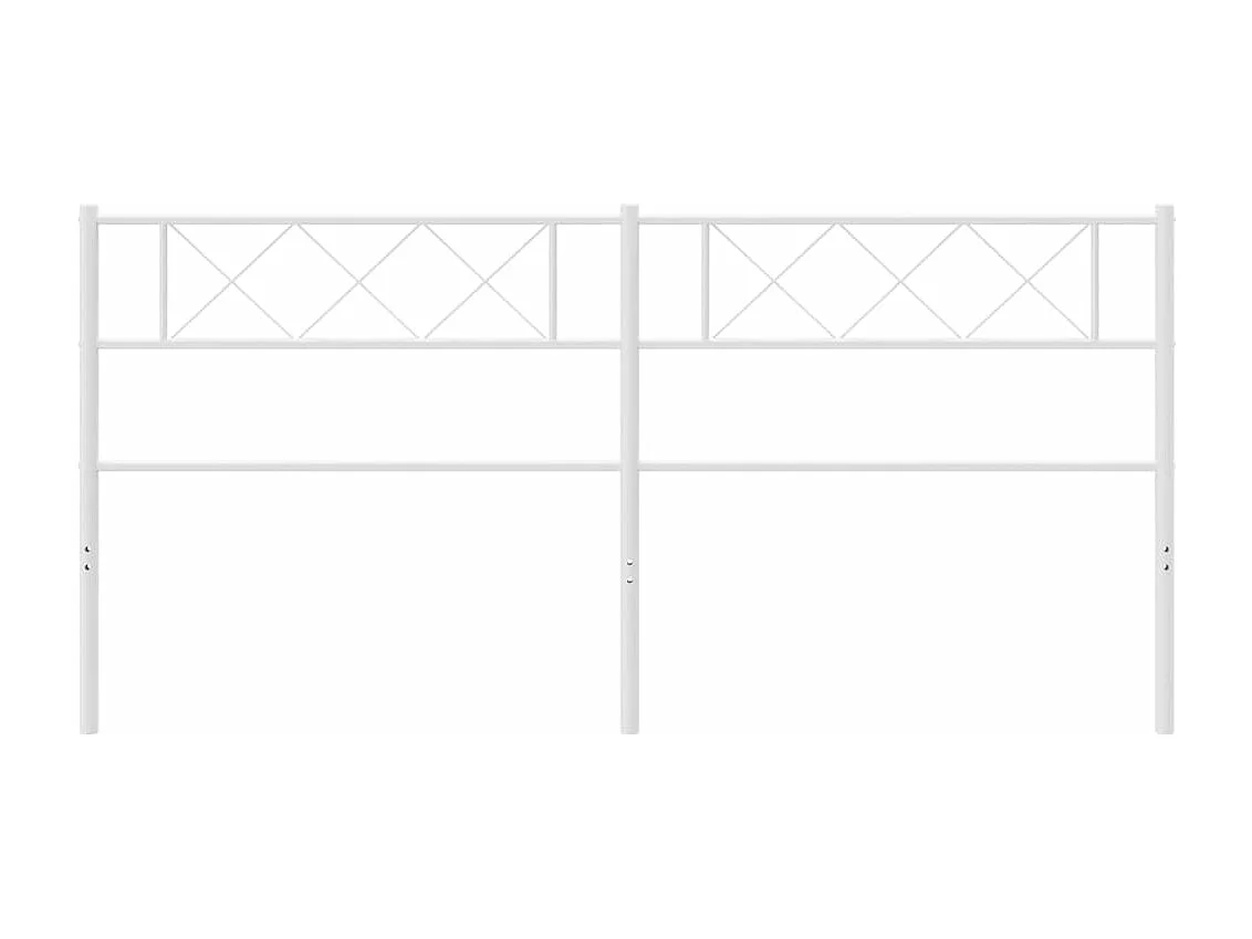 Tête de lit métal blanc 160 cm