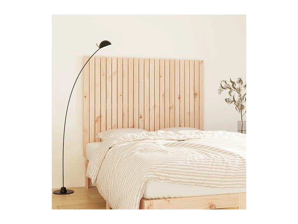 Tête de lit murale 146,5x3x110 cm Bois massif de pin
