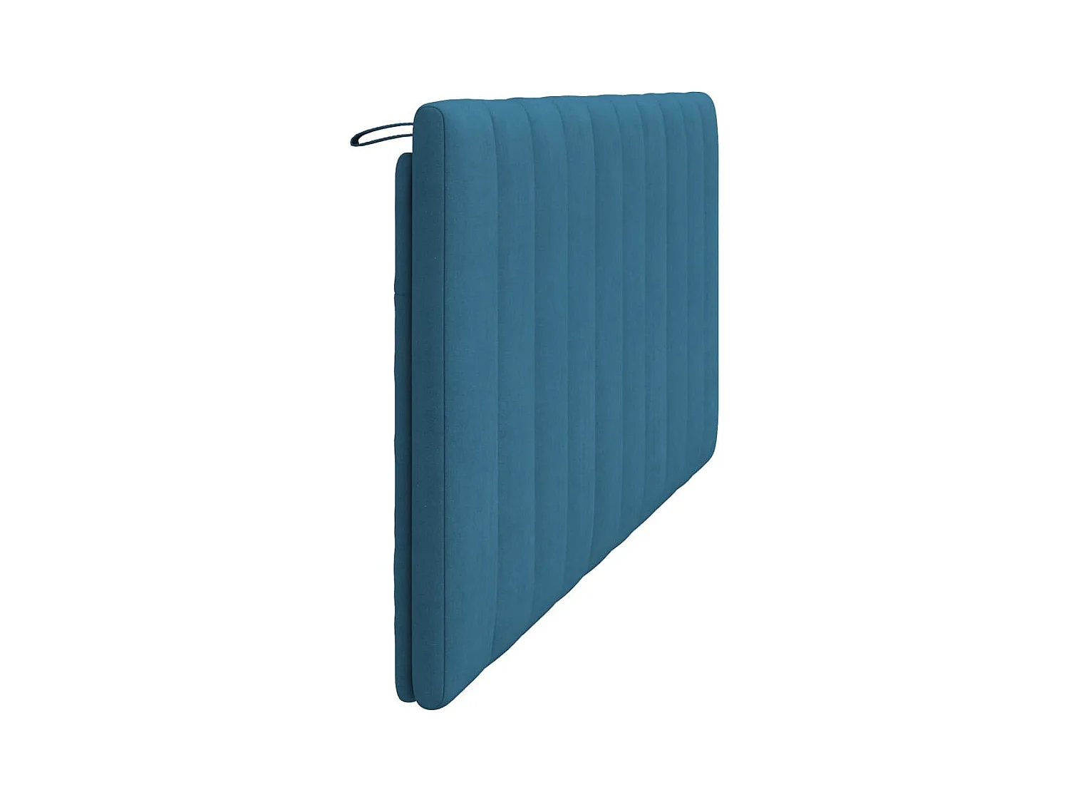 Tête de lit coussin bleu 180 cm velours