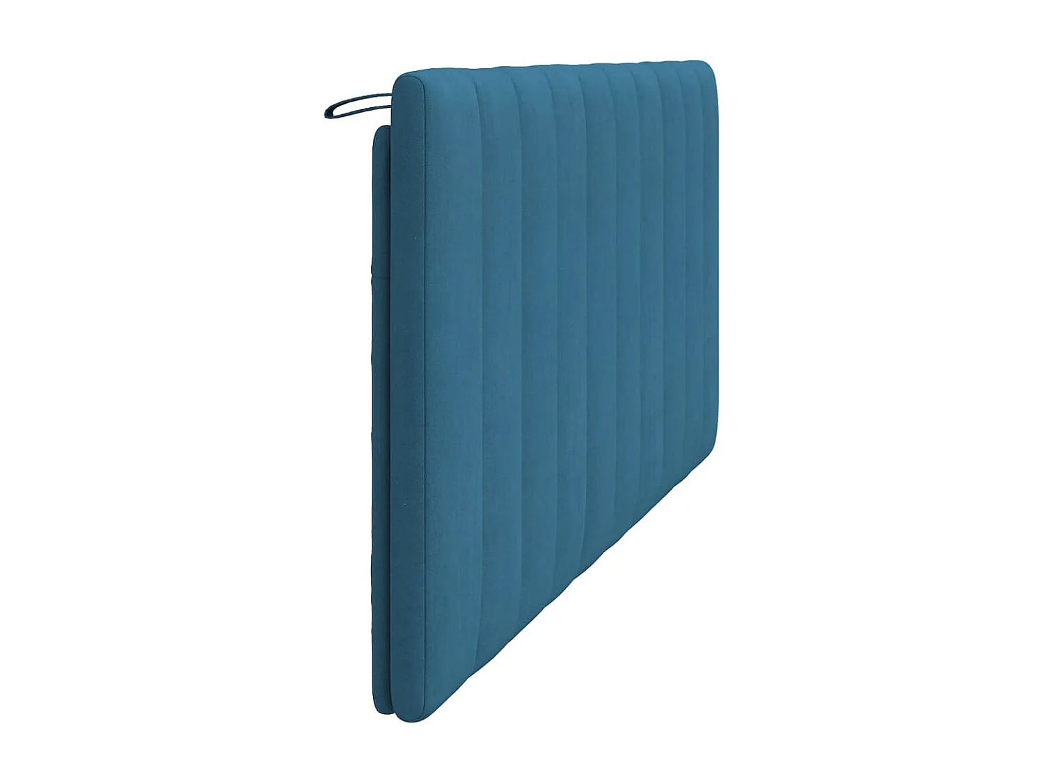 Cabecero de cama acolchado terciopelo azul 180 cm