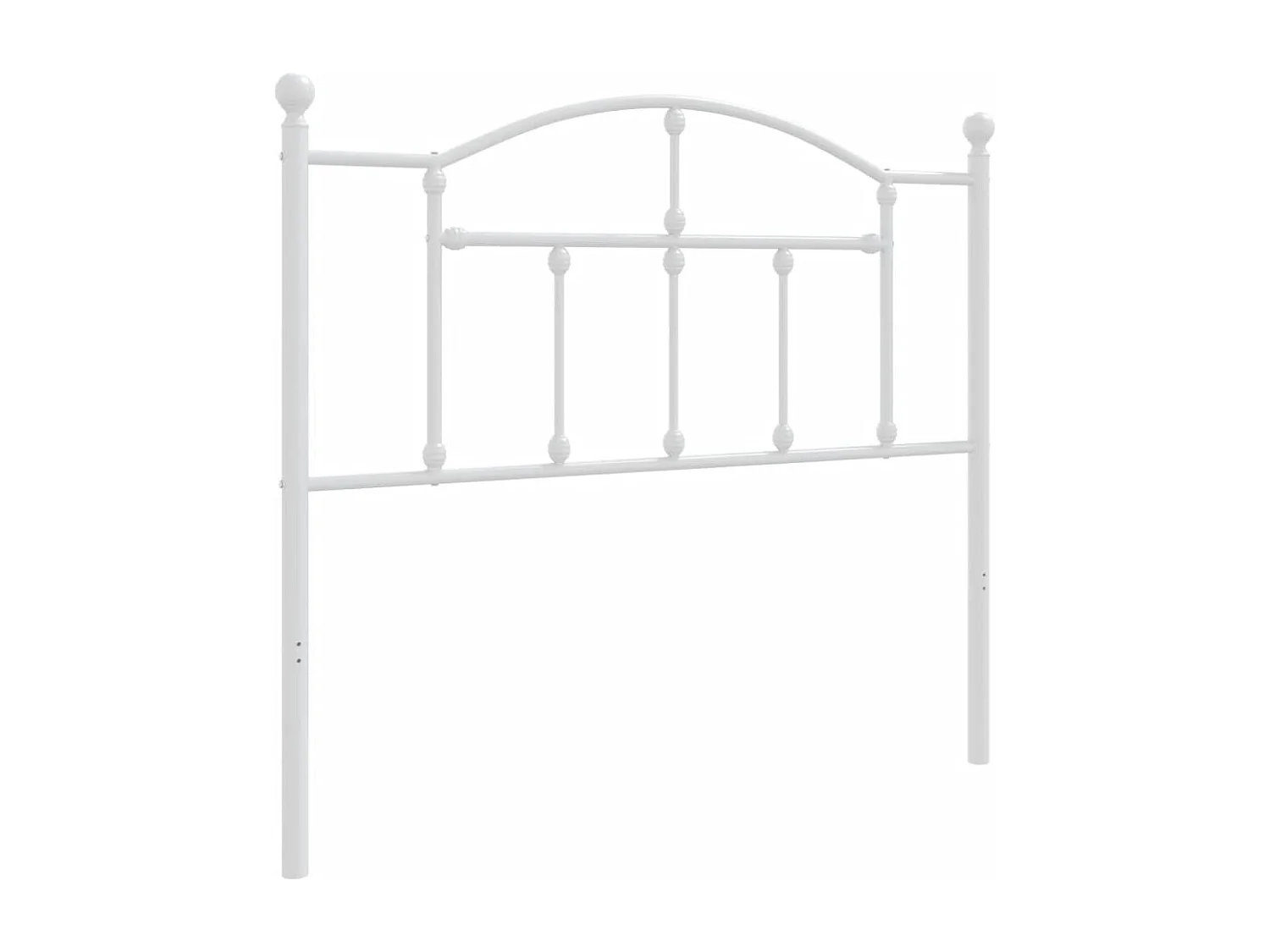 Tête de lit métal blanc 100 cm