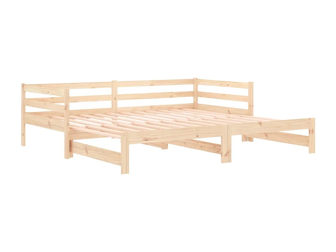 Uitschuifbare slaapbank zonder matras 90x190 cm