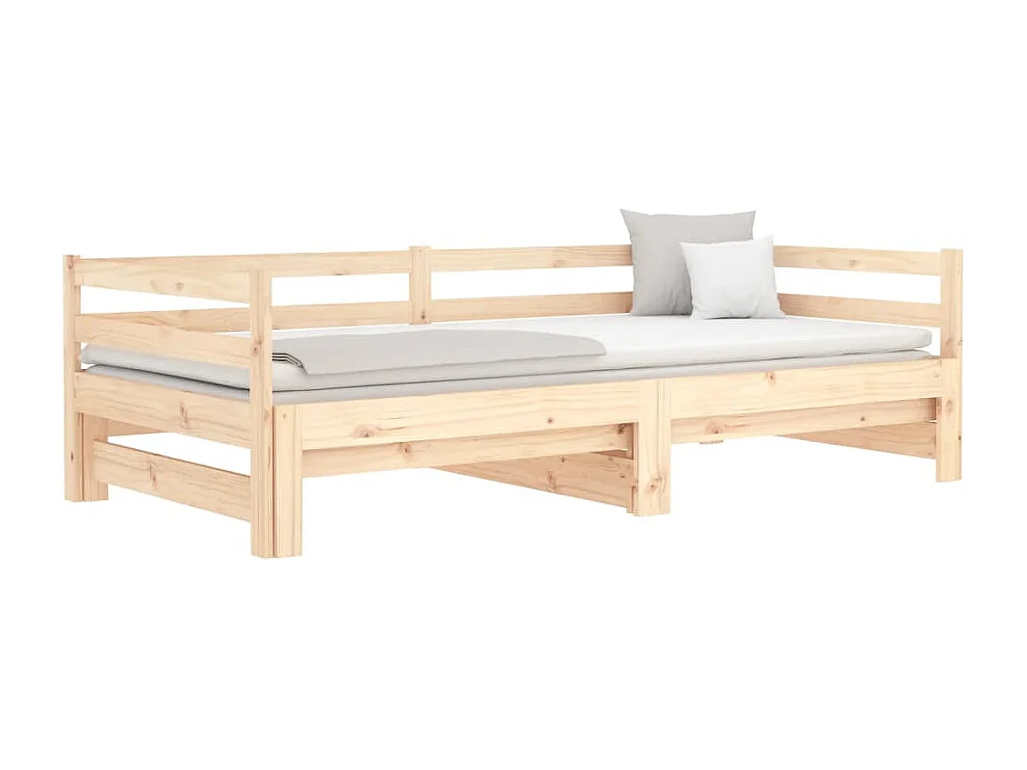 Uitschuifbare slaapbank zonder matras 90x190 cm