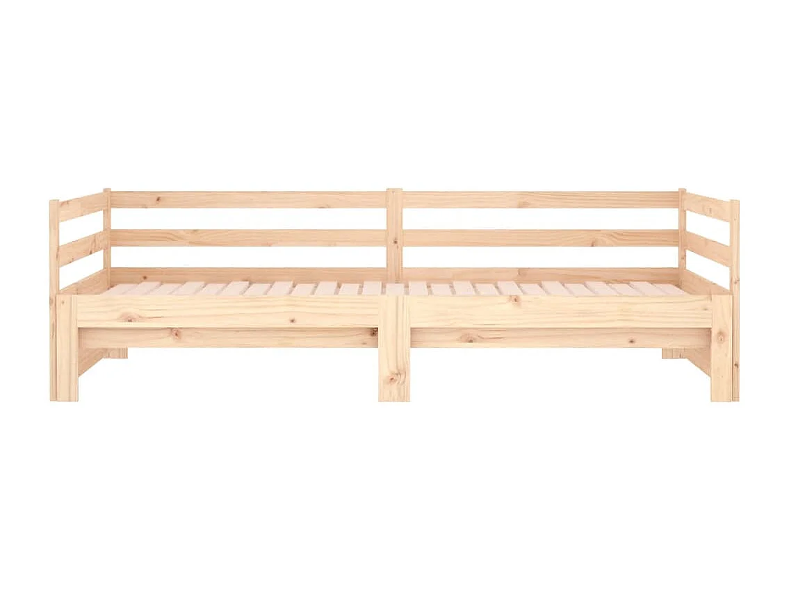 Uitschuifbare slaapbank zonder matras 90x190 cm