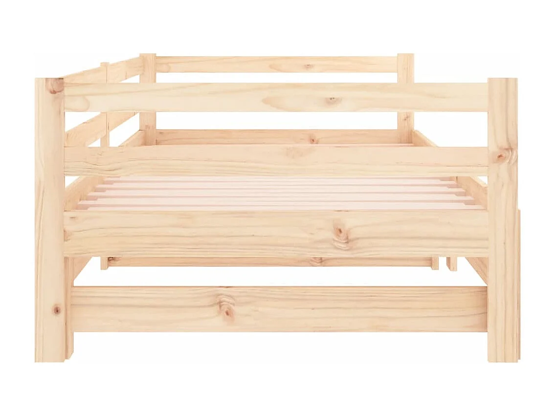 Uitschuifbare slaapbank zonder matras 90x190 cm