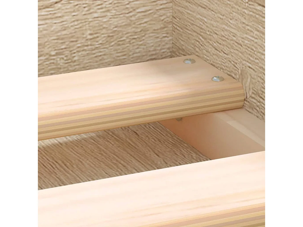 Estrutura de cama de casal pequena 120x190 cm carvalho sonoma