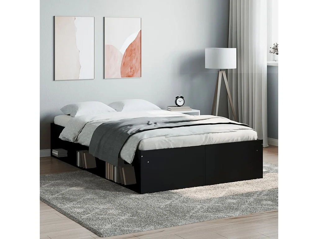 Estrutura de cama 120x200 cm preto