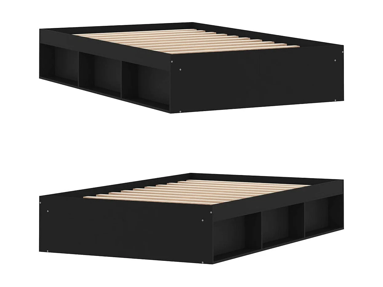 Estrutura de cama 120x200 cm preto