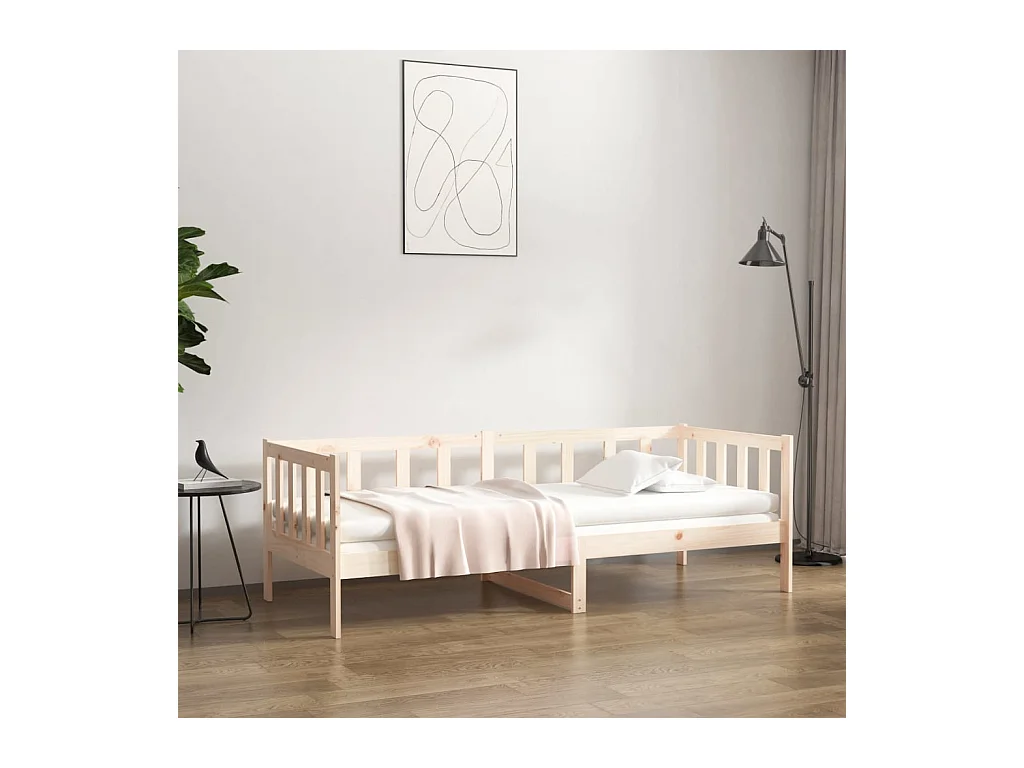 Lit de jour 90x190 cm Bois de pin massif