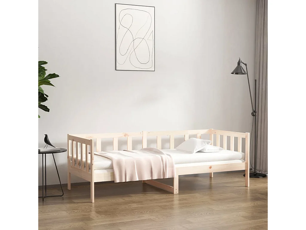 Lit de jour 90x190 cm Bois de pin massif