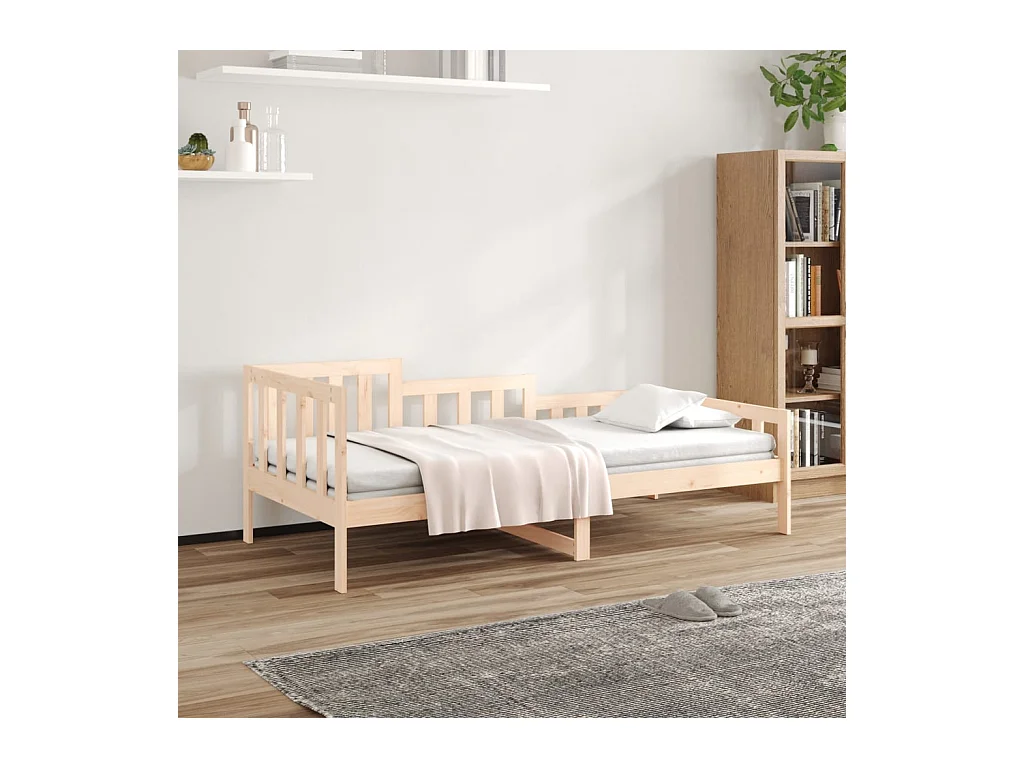 Lit de jour 90x200 cm Bois de pin massif
