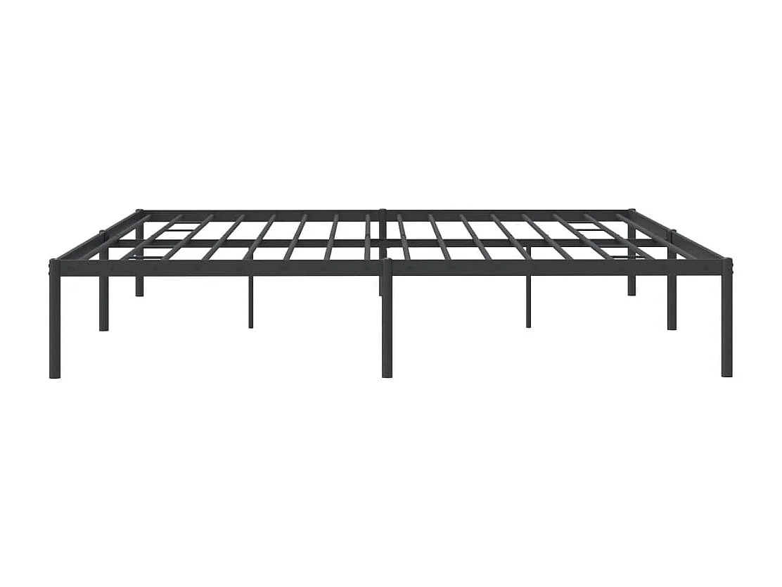 Cadre de lit métal noir 193x203 cm