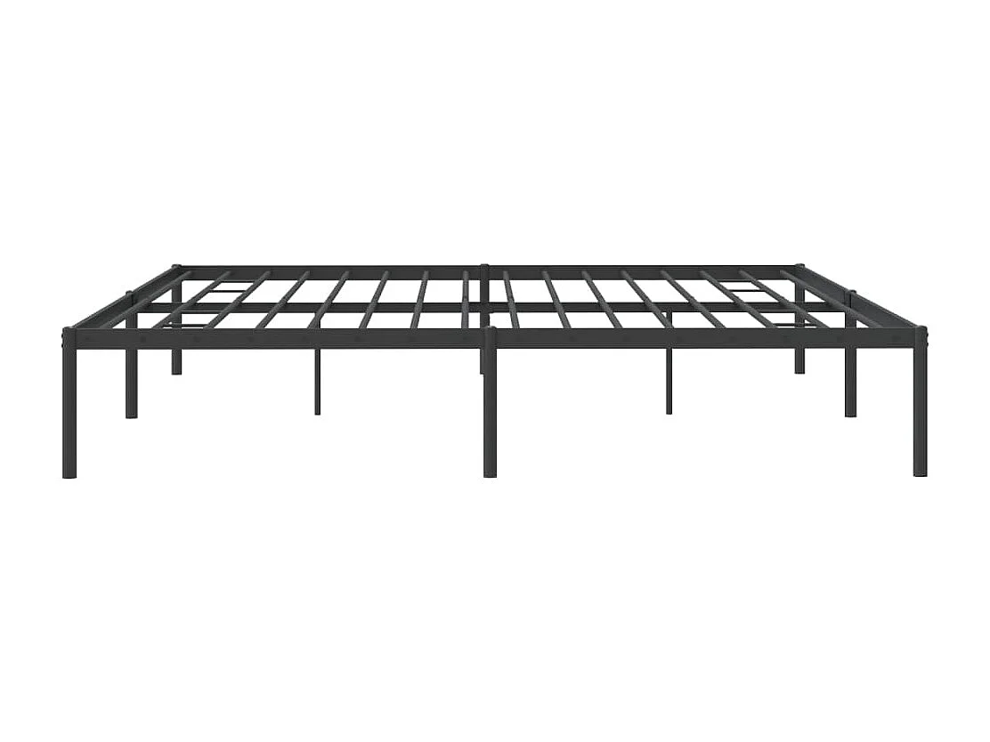 Estructura de cama de metal negro 183x213 cm