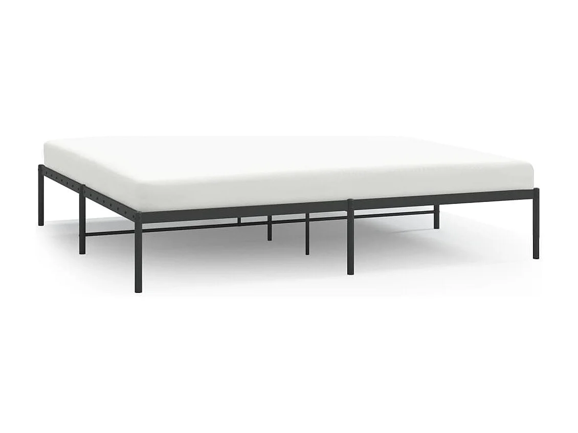 Estrutura de cama 183x213 cm metal preto
