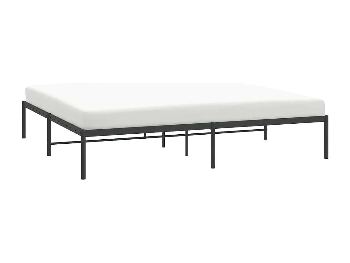 Estrutura de cama 183x213 cm metal preto
