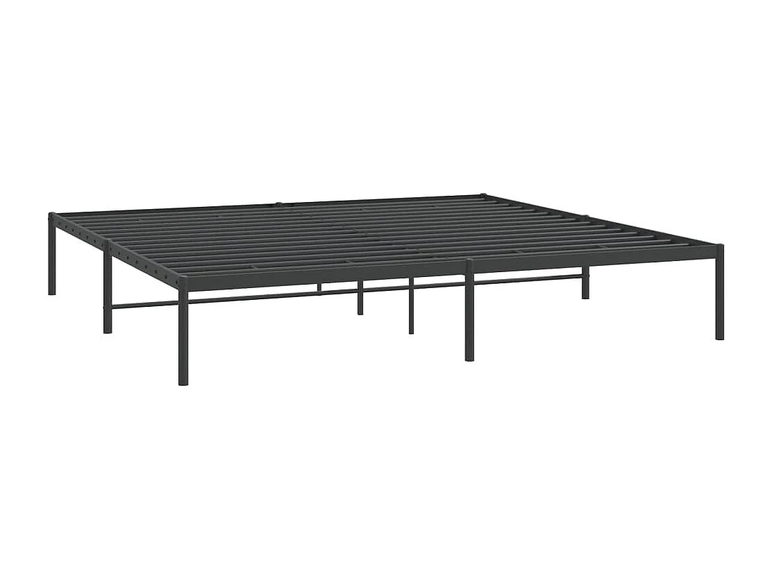Estrutura de cama 183x213 cm metal preto