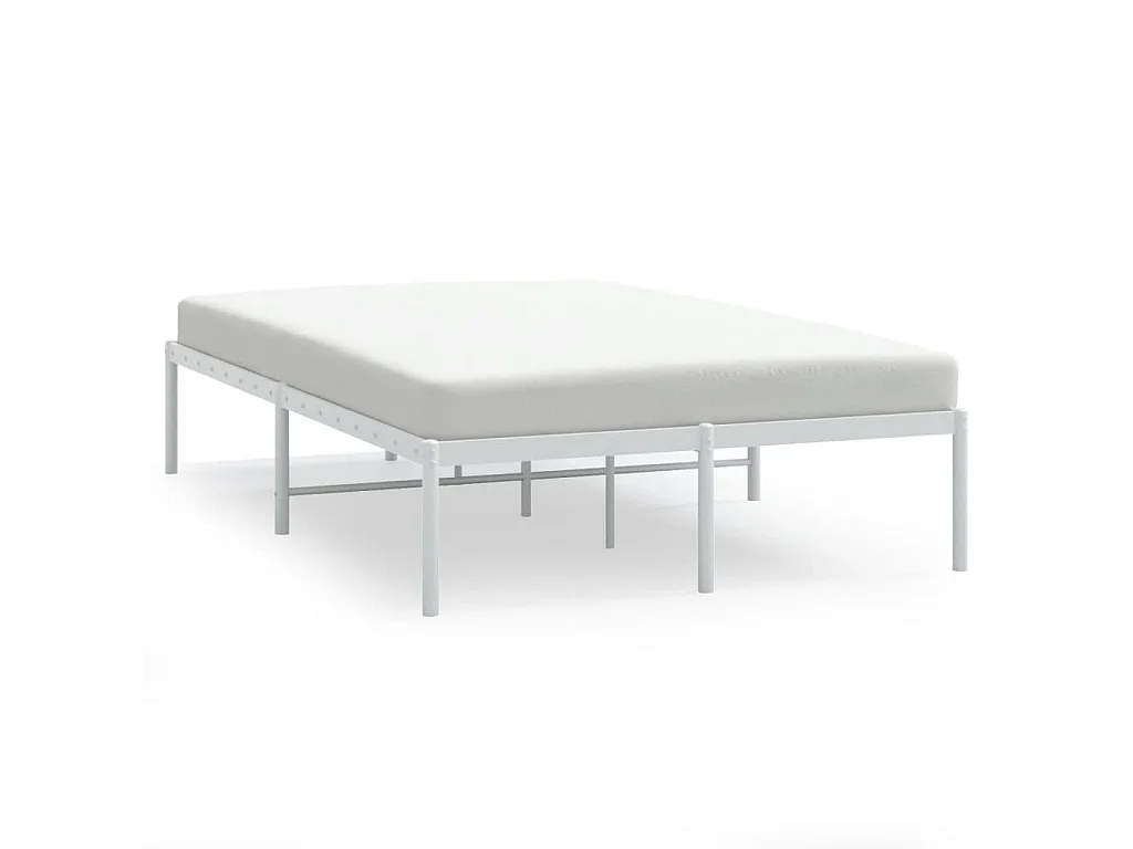Estrutura de cama 135x190 cm metal branco
