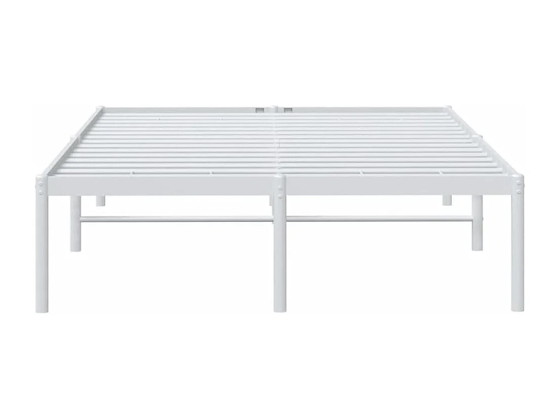 Estrutura de cama 135x190 cm metal branco
