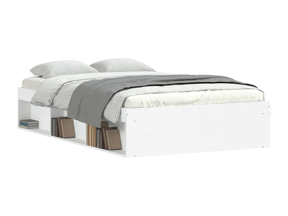 Estrutura cama de casal pequena 120x190 cm branco