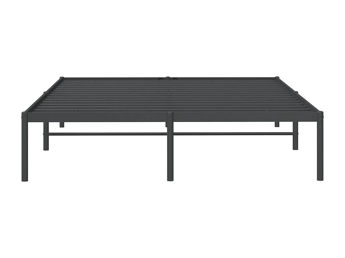 Estrutura de cama 140x200 cm metal preto