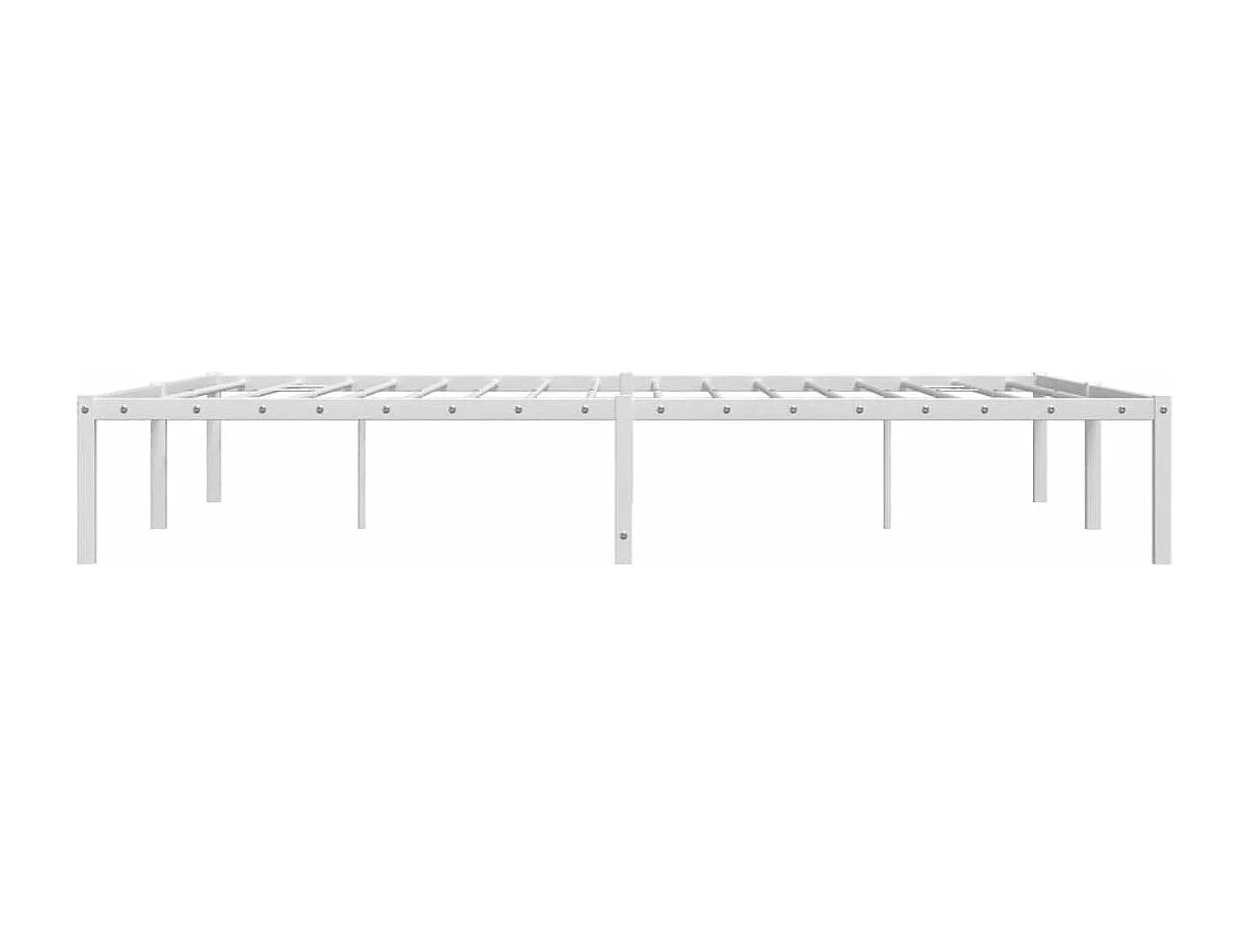 Estructura de cama de metal blanca 160x200 cm