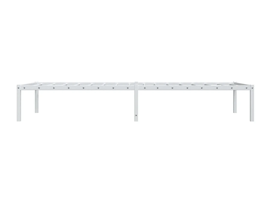 Estructura de cama de metal blanca 90x200 cm