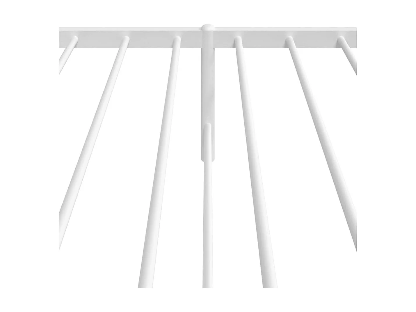 Estrutura de cama com cabeceira 80x200 cm metal branco