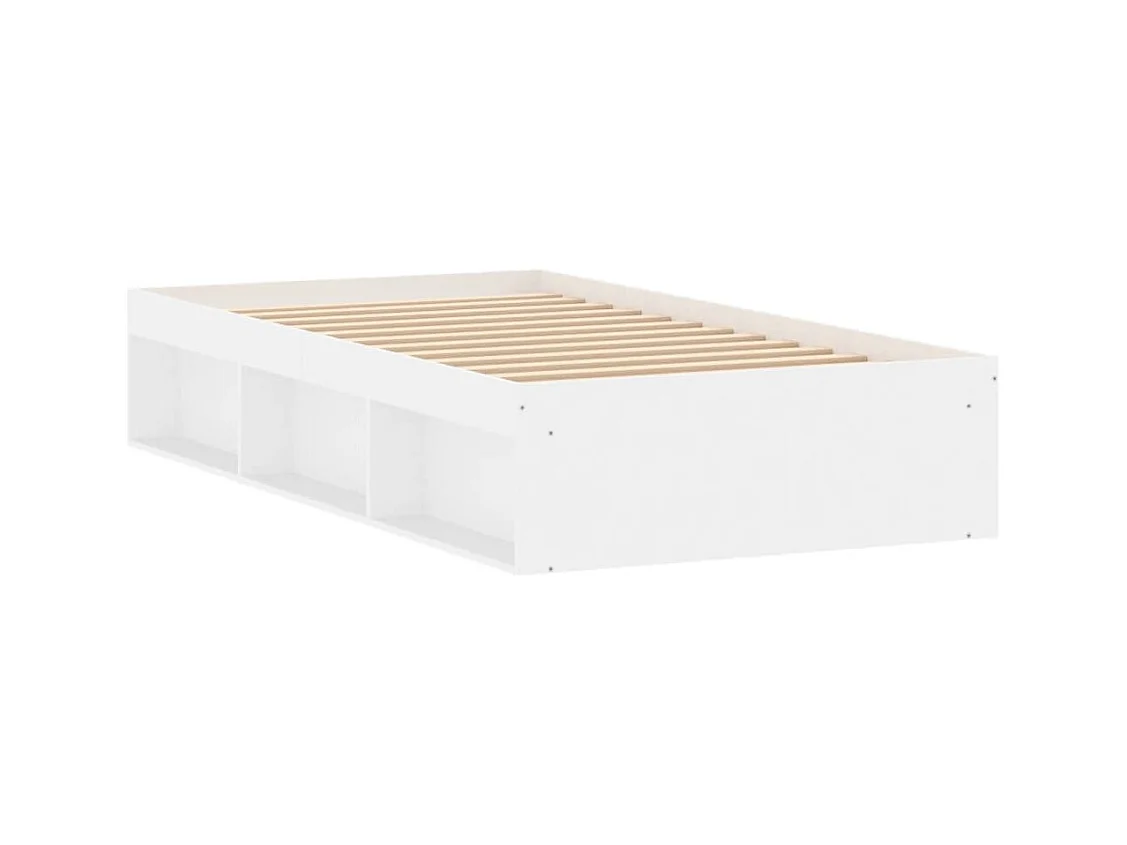 Cadre de lit blanc 90x200 cm