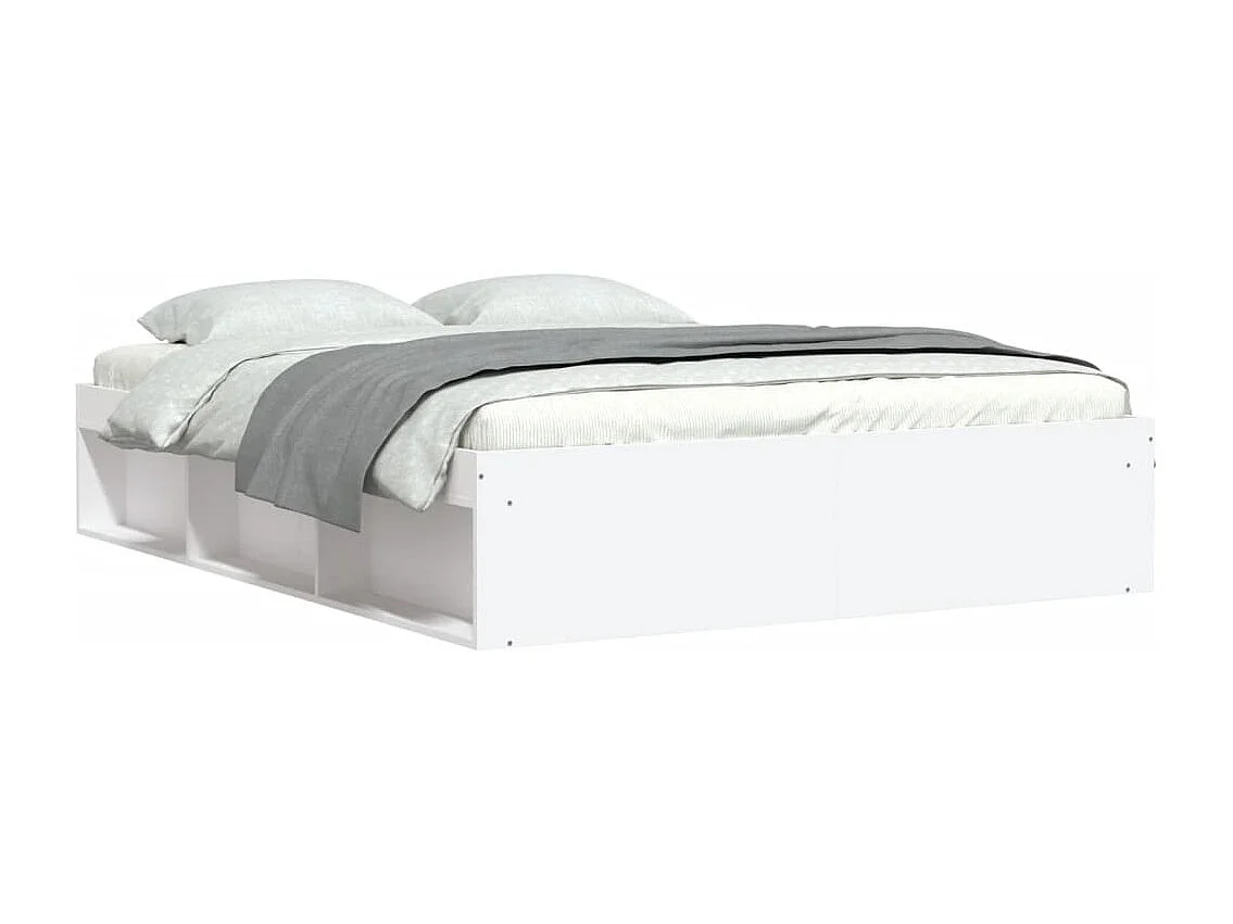 Estructura de cama blanca 140x190 cm