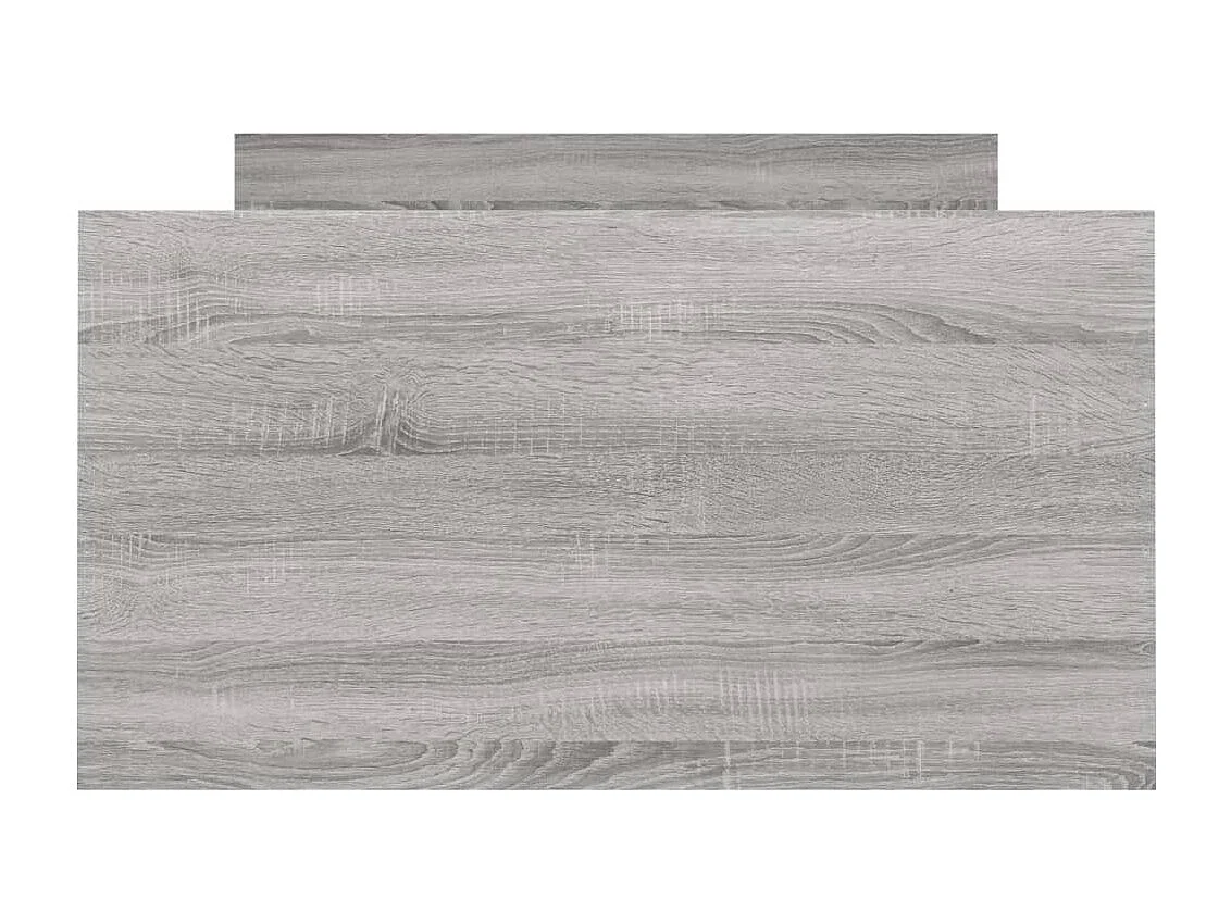 Cadre de lit tête de lit et pied de lit gris sonoma 100x200 cm