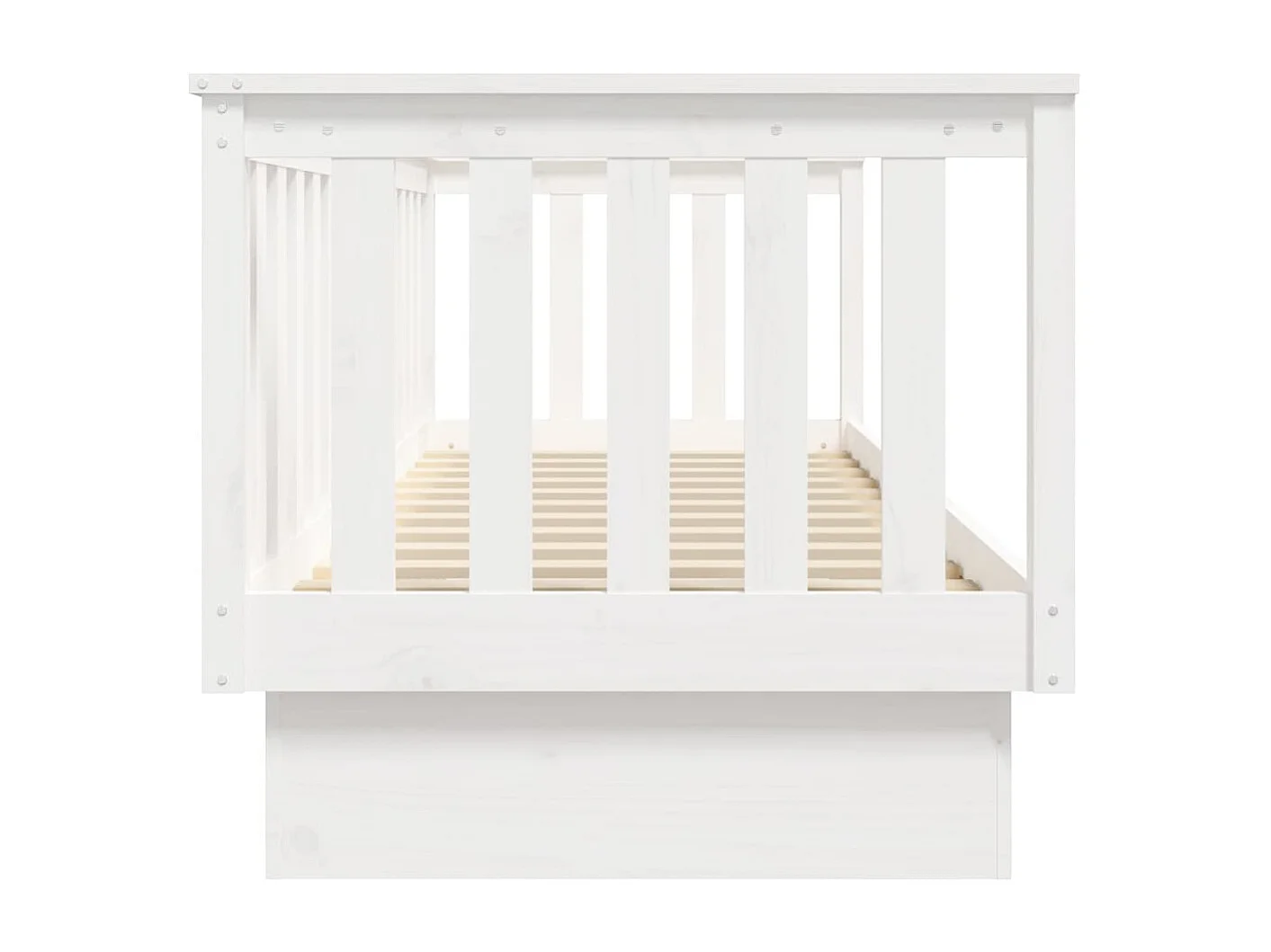 Lit de jour Blanc 90x190 cm Bois de pin massif