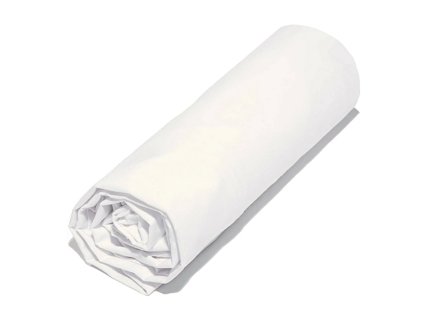 Drap housse 100% Coton Bio 57 fils Taille 90 x 200 cm Couleur Blanc