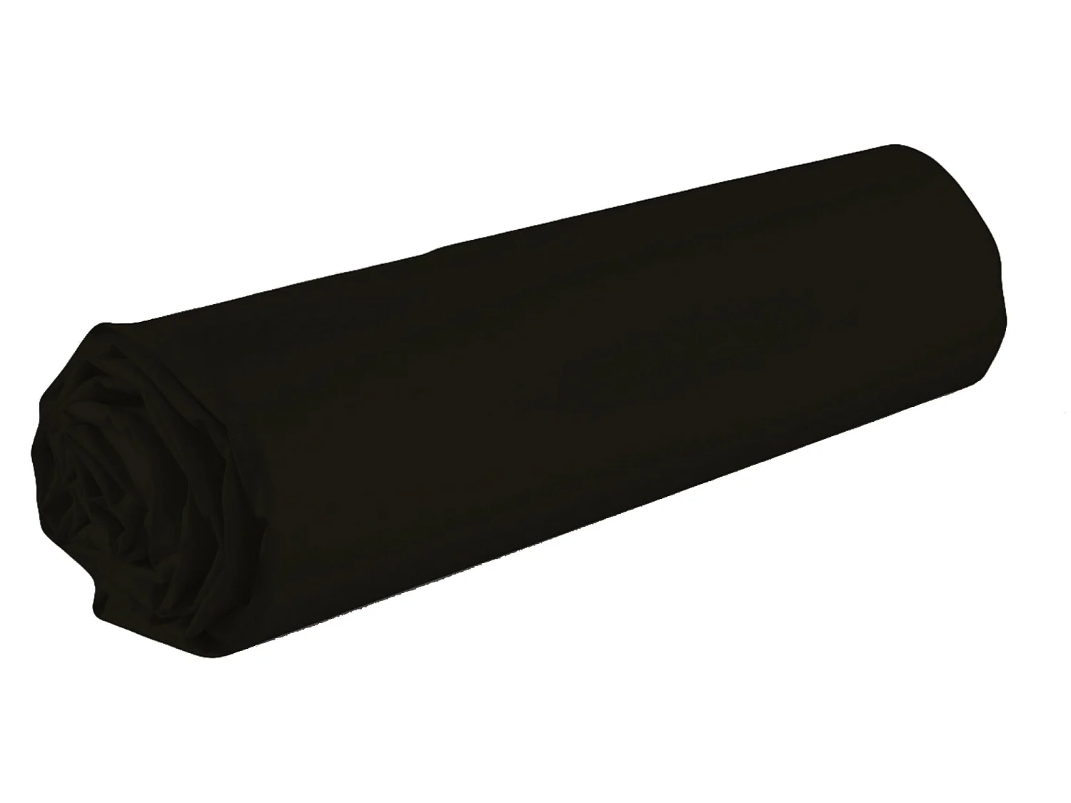 Drap housse 100% Coton 57 fils Taille 90 x 190 cm Couleur Noir