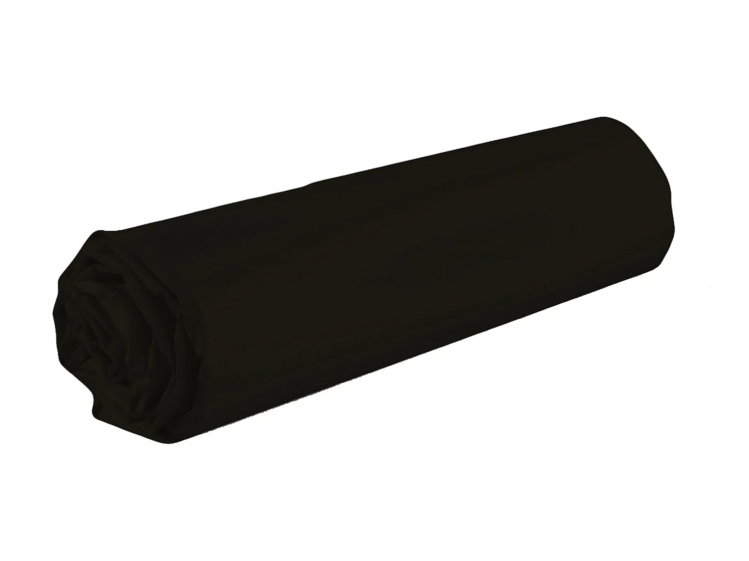 Drap housse 100% Coton 57 fils Taille 90 x 190 cm Couleur Noir