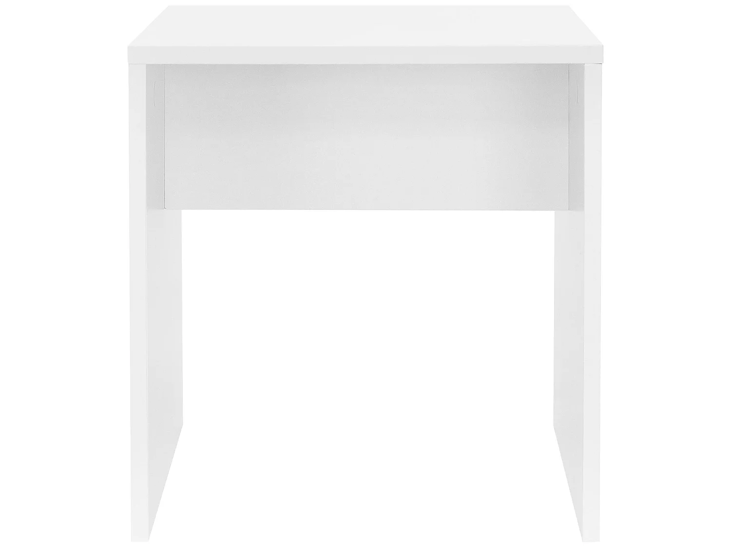 Sgabello make-up con seduta in MDF bianco per tavolo da toilette ML-DESIGN