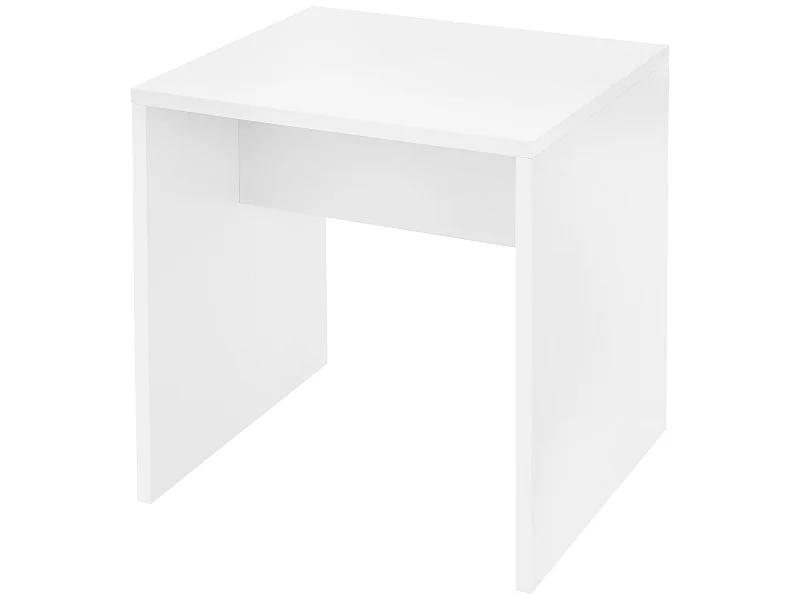 Tabouret de maquillage siège en bois MDF blanc 40x36x41cm ML-DESIGN