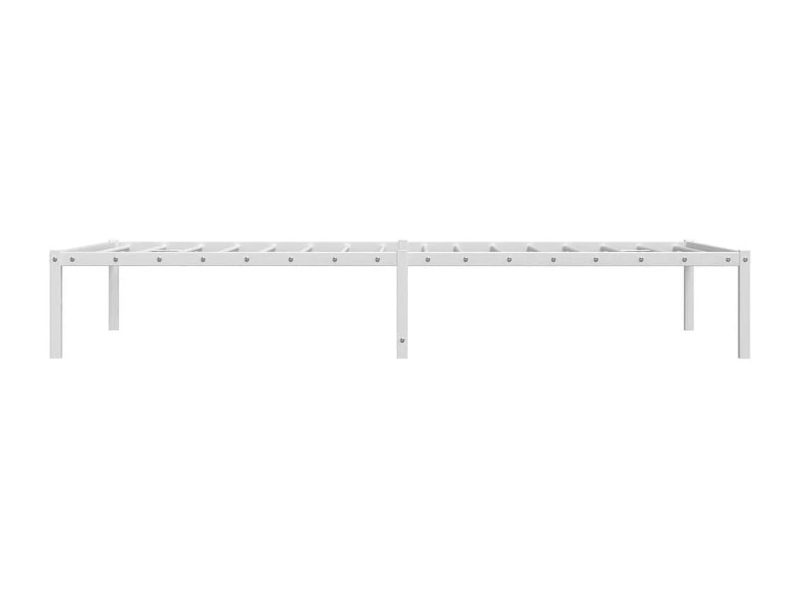 Estructura de cama metal blanca 100x190 cm