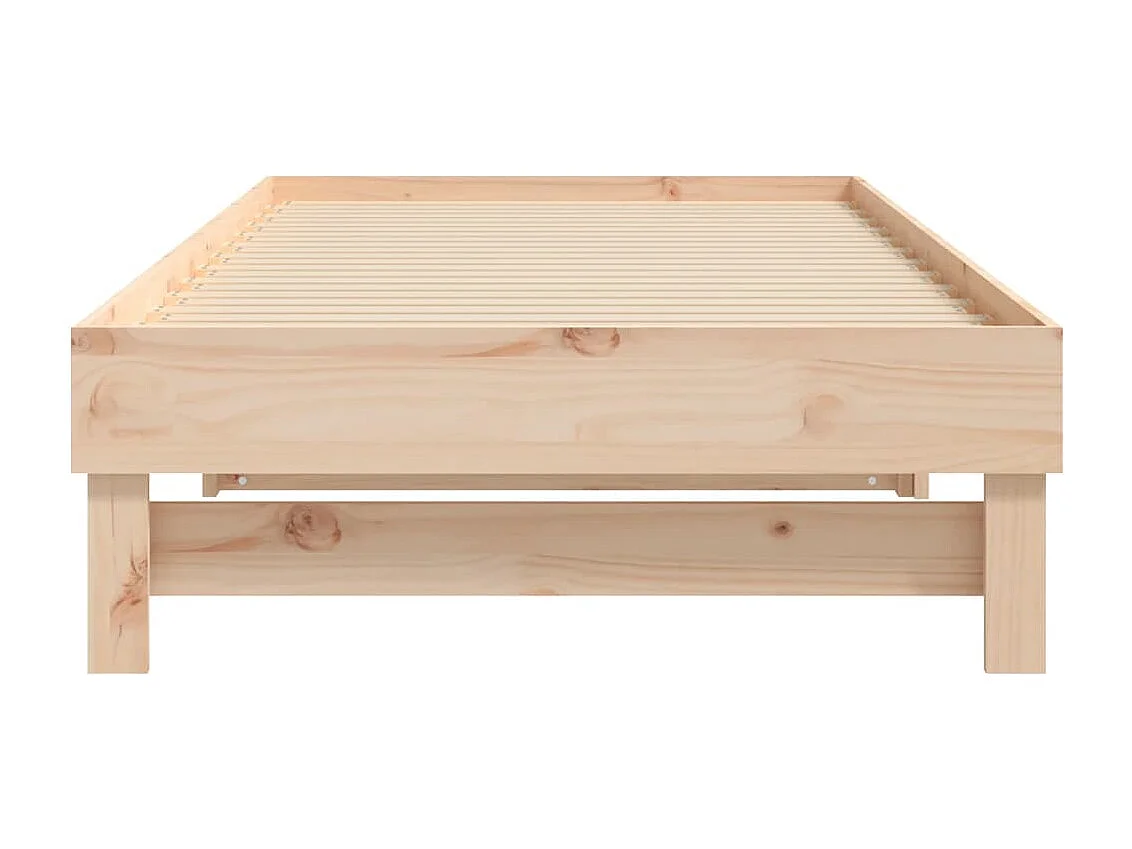 Lit coulissant 2x(90x200) cm Bois de pin massif