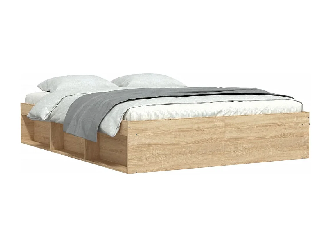 Estrutura de cama 140x200 cm carvalho sonoma