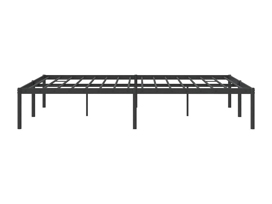 Estrutura de cama 140x190 cm metal preto