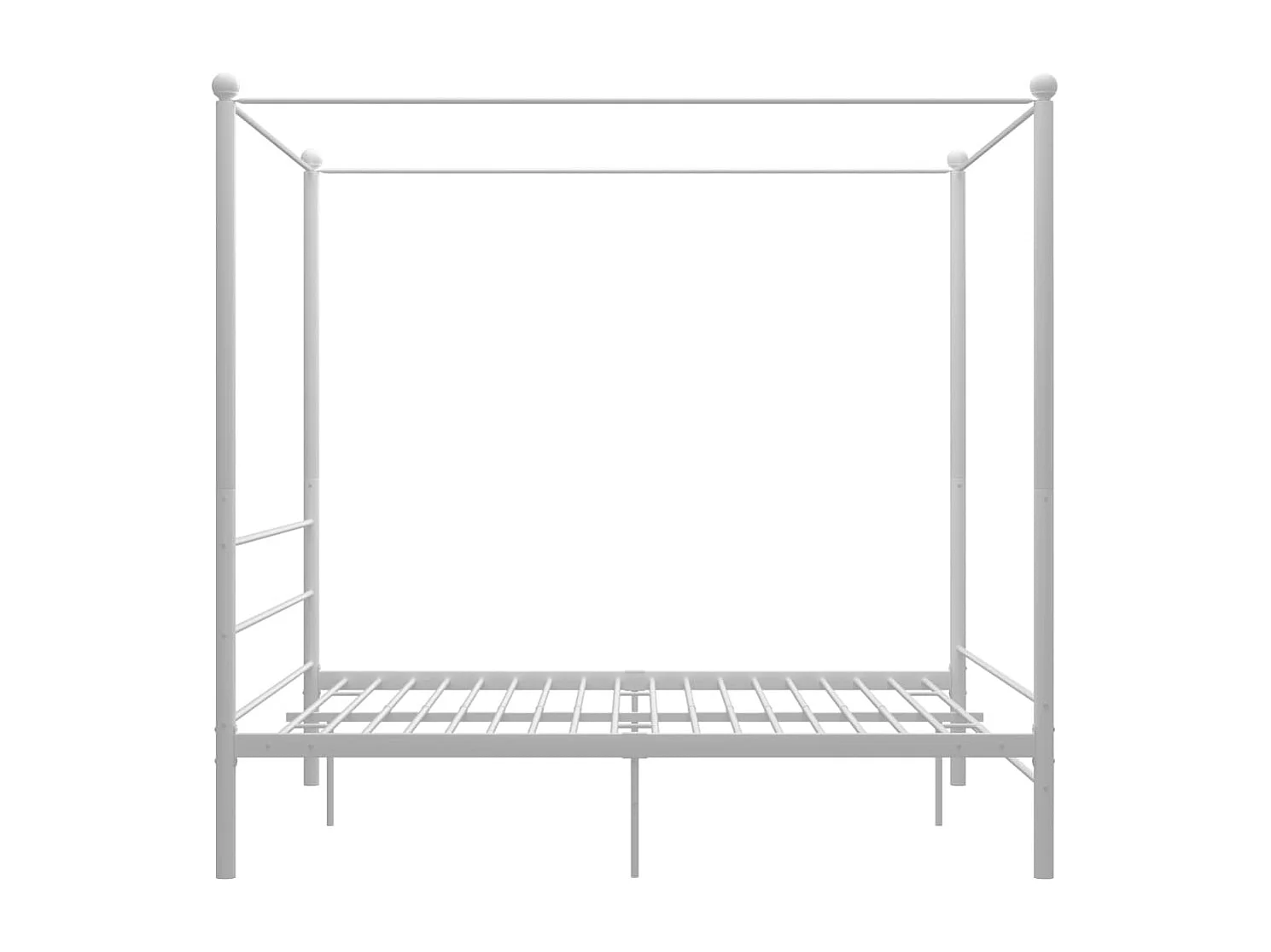 Hemelbedframe metaal wit 160x200 cm