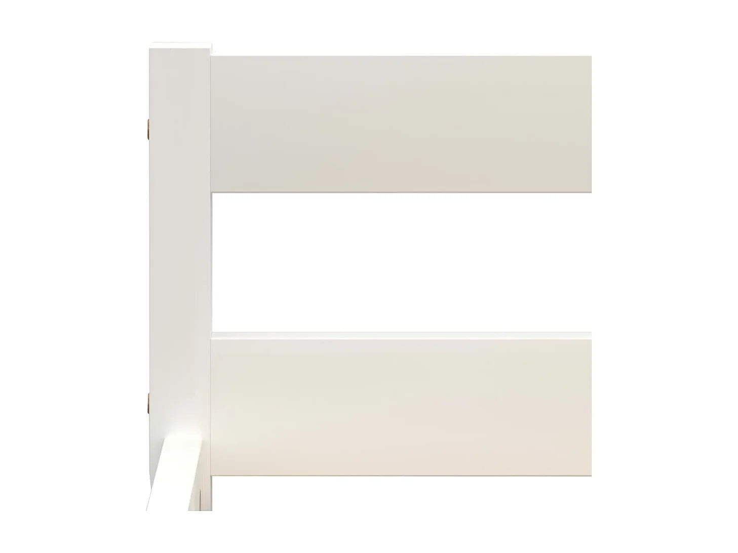 Cadre de lit Blanc Bois de pin massif 100 x 200 cm