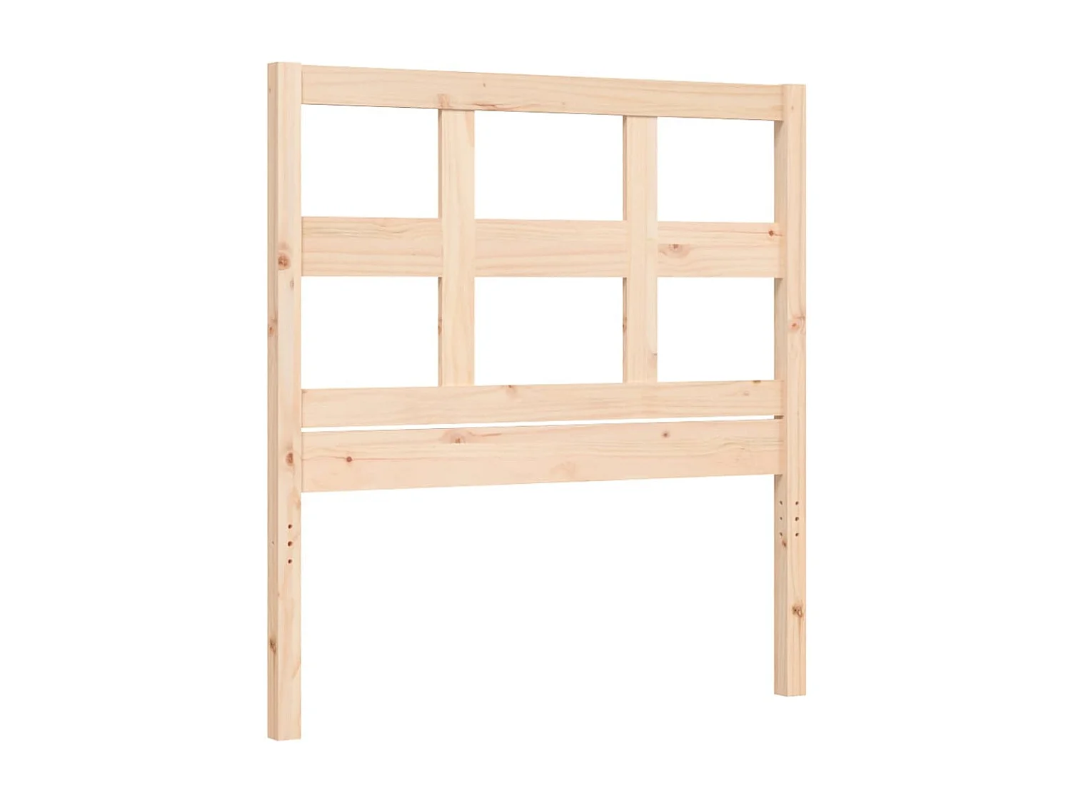 Estructura de cama con cabecero madera maciza