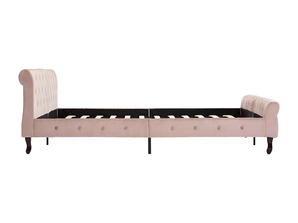 Cadre de lit Rose Velours 160 x 200 cm
