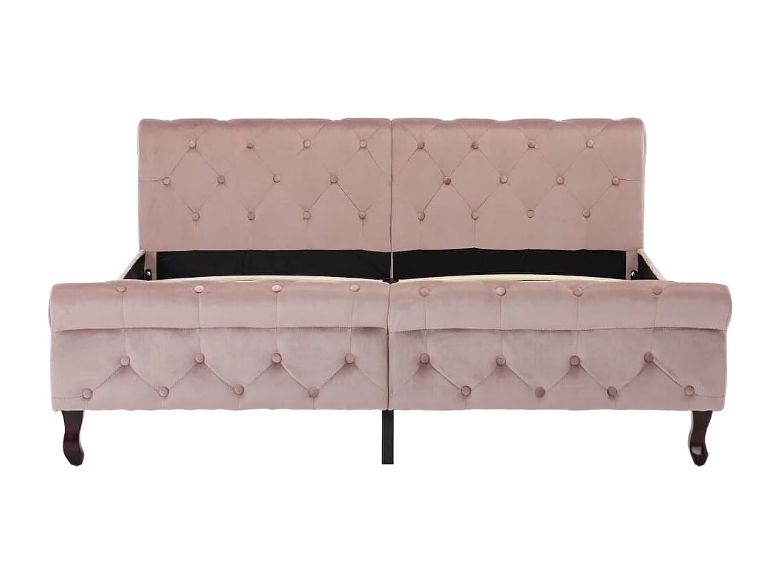 Cadre de lit Rose Velours 160 x 200 cm