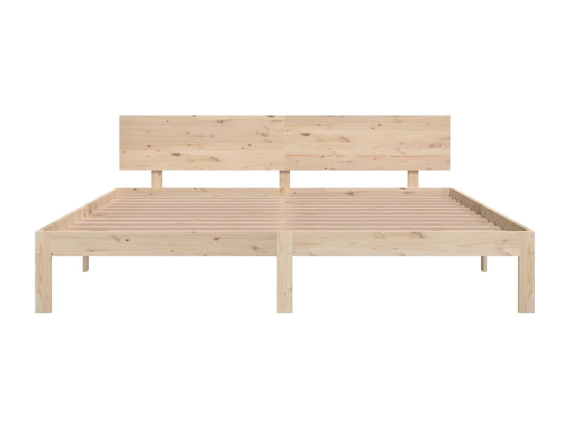 Cadre de lit Bois massif 180x200 cm Super King